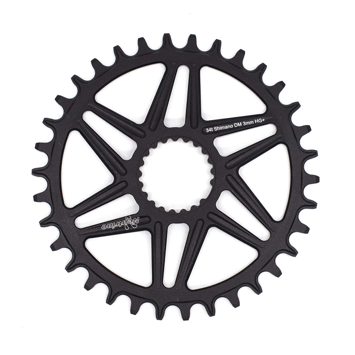 Звезда передняя Neutrino Shimano Directmount смещение 3мм HG+ SPD12 Black
