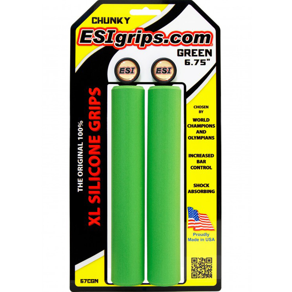 Грипсы ESI Chunky XL Green