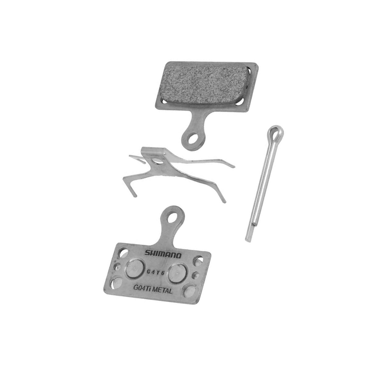 Колодки тормозные Shimano G04Ti Metal Titan