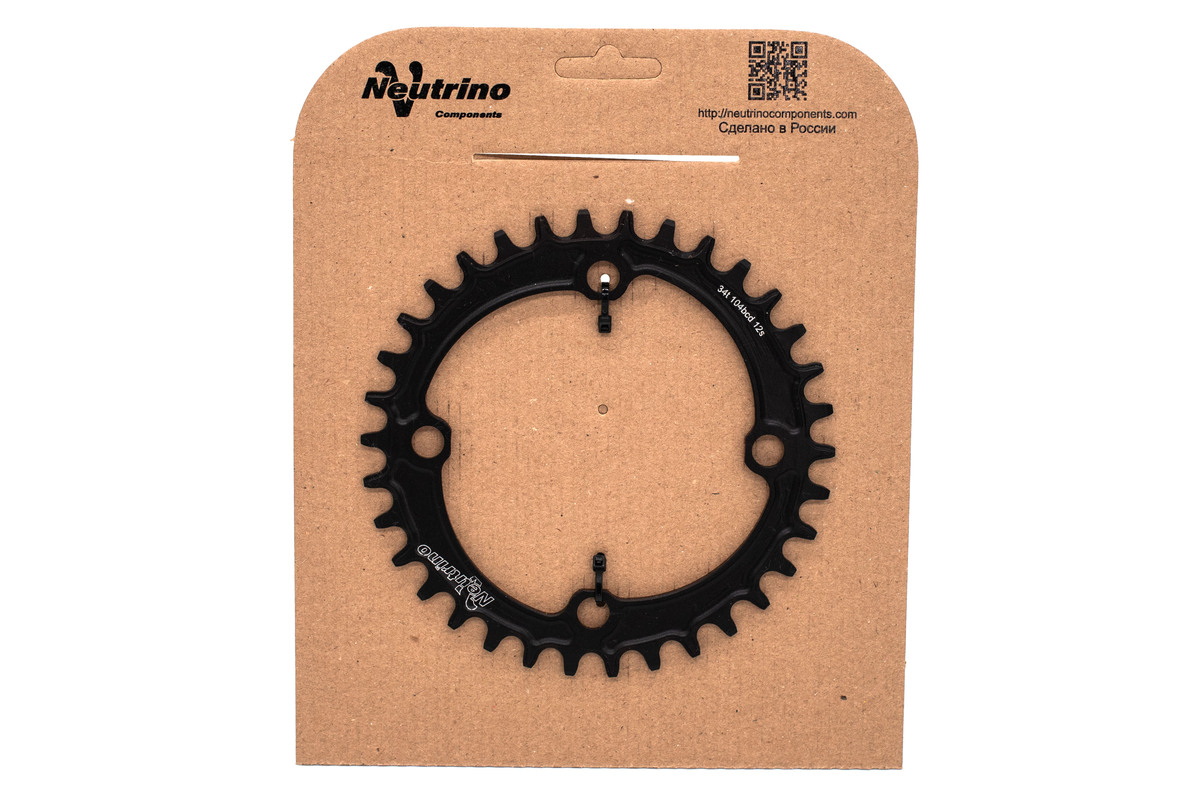 Звезда передняя Neutrino BCD104 SPD10/11/12 Black