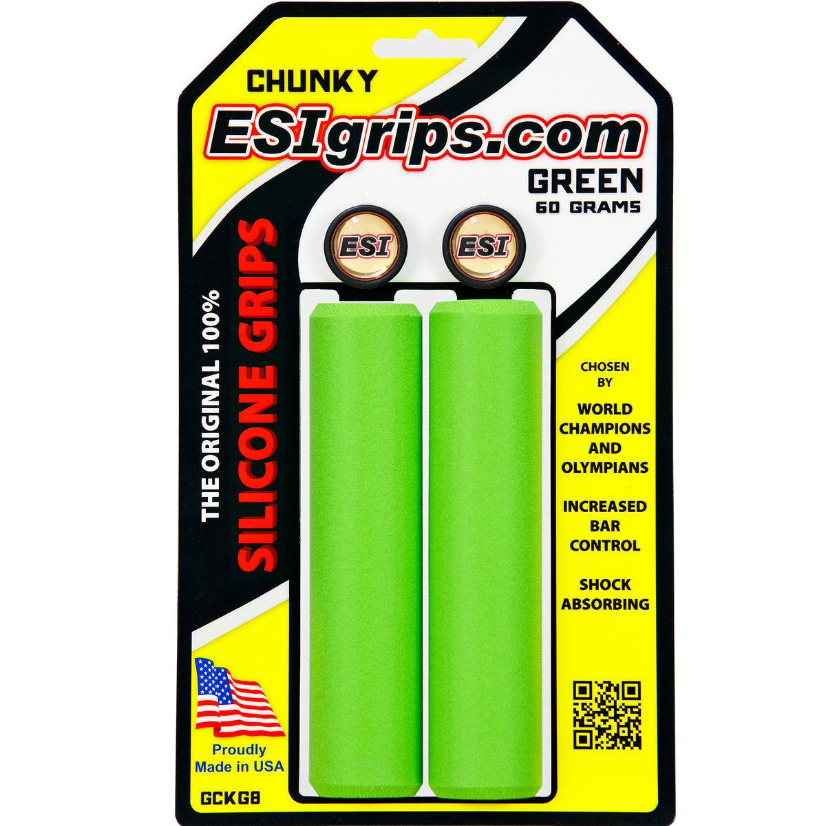 Грипсы ESI Chunky Green