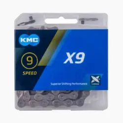 Цепь KMC X9 Silver/Grey